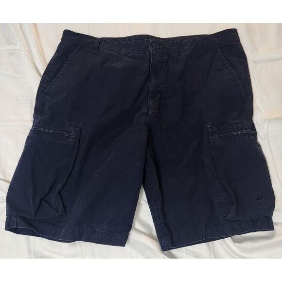 Nike Other - Nike Cargo Shorts Mens 38 Navy Multi Pockets Cotton Canvas